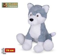 Plush Friends pes husky plyšový 78cm sedící 0+ - zvětšit obrázek