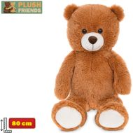 Plush Friends Medvěd plyšový tmavě hnědý, 80cm - zvětšit obrázek