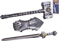 Sada rytířská se sekyrou a rukavicí