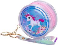 Kabelka Unicorn mini kulatá holografická s jednorožcem, přívěsek na klíče - zvětšit obrázek