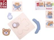 Dřevo Puzzle - vkládací zvířátka, 3 druhy