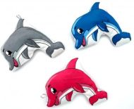 Plyšový potištěný delfín 16cm, 3 barvy - zvětšit obrázek