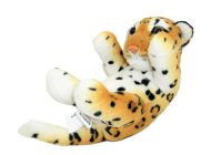 Plyšový leopard na zádech 20 cm