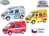 Auta Záchranné složky Traffic, kovové 8cm, CZ
