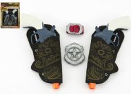 Pistole kovbojská 2ks s doplňky 