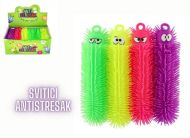 Housenka antistresová, mačkací silikon - 30cm, se světlem 