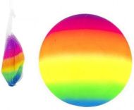 Míč duhový gumový nenafouknutý 23 cm