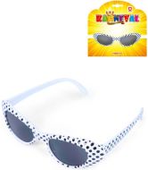 Brýle retro puntíkované černobílé 