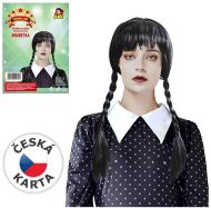 Paruka černé vlasy 