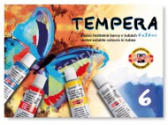 Temperové barvy 6 odstínů