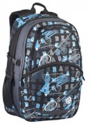 Školní batoh MADISON 06 C BLACK/BLUE - zvětšit obrázek