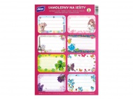 Samolepky na sešity 8ks - růžové - zvětšit obrázek