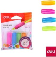 Násadka trojhranná na tužku 4ks NEON DELI - zvětšit obrázek