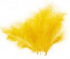 Peří - 5 ks žluté 16 cm