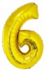 Balónek nafukovací č. 6 - 92 cm, zlatý