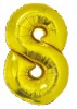 Balónek nafukovací č. 8 - 92 cm, zlatý