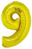 Balónek nafukovací č. 9 - 92 cm, zlatý