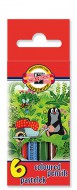 Pastelky krátké - 6 ks Krtek