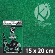 Zažehlovací folie,glitrová,VERT ÉMERAUDE, smaragdová - zvětšit obrázek