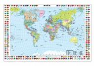 Stolní podložka - mapa Svět - zvětšit obrázek