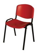 Jídelní židle ISO plast-červená - zvětšit obrázek