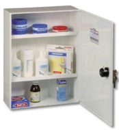 Nástěnná lékárnička 21PA, bez vybavení, bílá - zvětšit obrázek