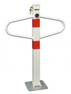 Parkovací zábrana M sklopná-bílá