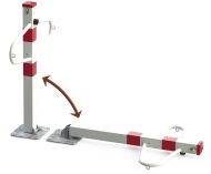 Parkovací zábrana M sklopná-bílá