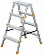 Schůdky hliníkové - 4 příčky - zvětšit obrázek