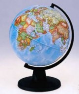 Nesvětelný globus ARIES 16 cm - POLITICKÁ MAPA