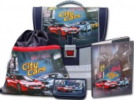 Školní aktovkový set City Cars 4dílný - zvětšit obrázek