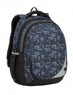 Školní batoh Bagmaster Maxvell 9 B Black / Gray / Blue - zvětšit obrázek