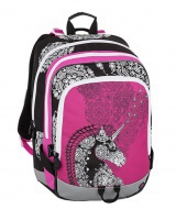 Školní batoh Alfa 8 b Pink / Black / White - zvětšit obrázek