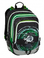Školní batoh pro prvňáčky Bagmaster Alfa 9 D Black / Green / Gray - zvětšit obrázek