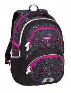 Školní batoh Bagmaster Theory 9 B Black / Pink / Green - zvětšit obrázek