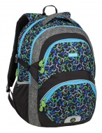 Školní batoh Bagmaster Theory 9 E Green / Blue / Black - zvětšit obrázek
