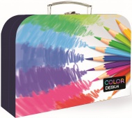Školní kufřík lamino 34cm Pastellky