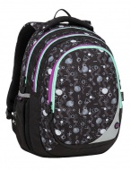Školní batoh Bagmaster Maxvell 9 A Black / Gray / Violet