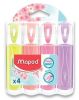 Zvýrazňovač Maped Fluo Peps Pastel 4 ks, mix barev 