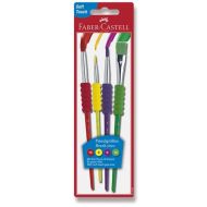 Štětce Faber Castell Soft touch zákl. barvy 4 ks 