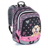 Školní batoh pro prvňáčky ALFA 21 A BLACK/PINK