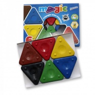 Sada voskových pastelek MAGIC BASIC, 6 ks
