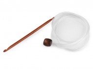 Bambusový háček na tuniské háčkování 7 (6 mm) bambus tmavý, 1 ks - zvětšit obrázek