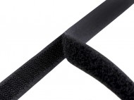 Suchý zip háček + plyš šíře 16 mm 2 černá, 25 m - zvětšit obrázek