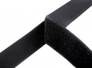 Suchý zip háček + plyš šíře 38 mm 2 černá, 1 m - zvětšit obrázek
