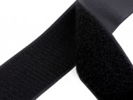Suchý zip háček + plyš šíře 50 mm 2 černá, 1 m - zvětšit obrázek