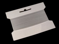 Silikonová pruženka / lastin šíře 6 mm elastická transparent, 900 m - zvětšit obrázek