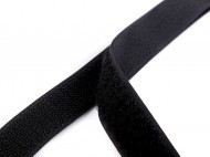 Suchý zip háček + plyš šíře 20 mm 2 černá, 25 m - zvětšit obrázek
