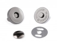 Magnetické zapínání 18 mm s nýtkem 2 nikl černý, 100 sada - zvětšit obrázek