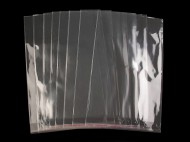 PP sáček s lepicí klopou 26x40 cm transparent, 100 ks - zvětšit obrázek